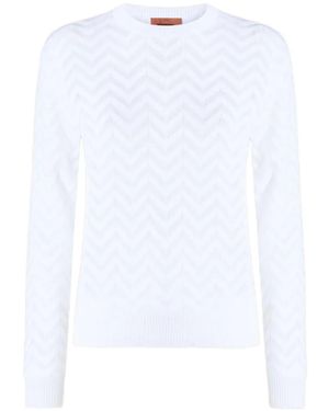 Missoni Pull À Motif De Chevrons - White