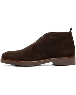 Poche Paris Suede Desert Boots - Brown
