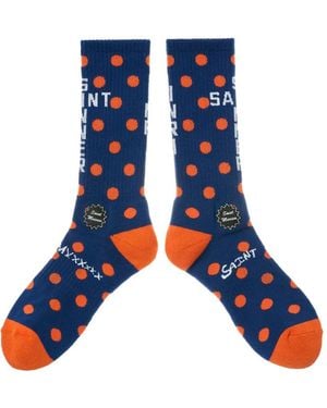 SAINT Mxxxxxx Polka-Dot Socks - Blue