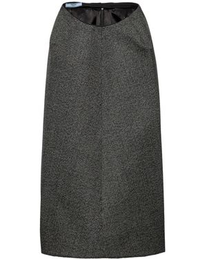 Prada Mouliné スカート - グレー