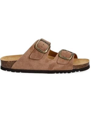 Scholl Noelle Flat Sandals - Brown