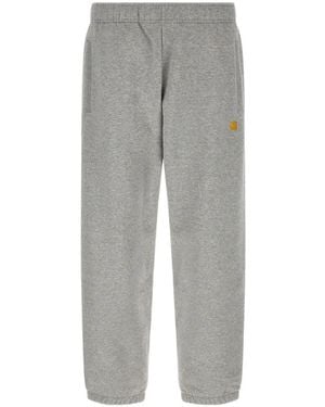 Carhartt Chase Logo-Embroidered Track Trousers - Grey
