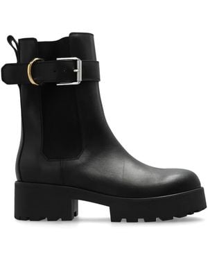 Givenchy Ankle Boots With Logo - Black