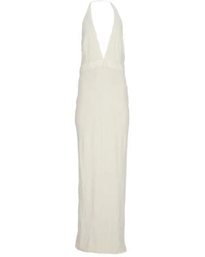 Tom Ford Halterneck Maxi Dress - White