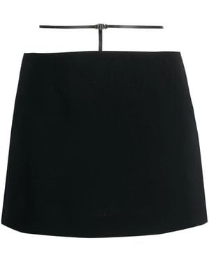 DSquared² Strap-Detail Mini Skirt - Black