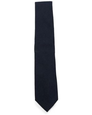 Canali Basket-Weave Tie - Blue