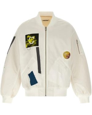 Undercover Bomberjacke Mit Patch - Weiß