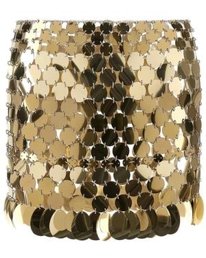 Rabanne Disc-Embellished Skirt - Metallic