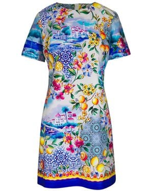 Rani Arabella Floral Print Dress - Blue
