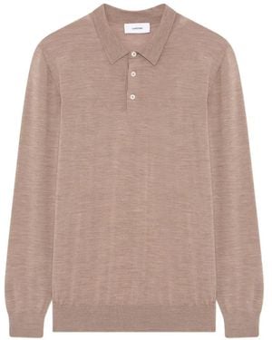 Lardini Virgin Wool Polo Shirt - Natural