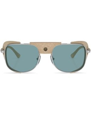 Persol Po1013Sz Rectangle-Frame Sunglasses - Blue