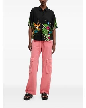 Desigual Floral Print Shirt - Red