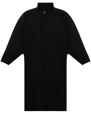 Homme Plissé Issey Miyake Mc December Mantel - Schwarz