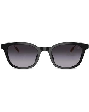 Moncler Lentis Geometric-Frame Sunglasses - Black