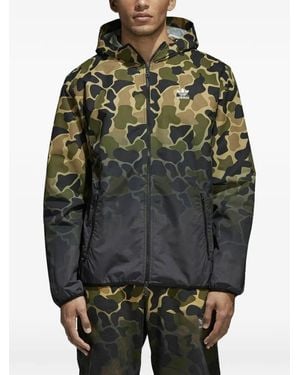 adidas Camouflage Windbreaker Jacket - Grey