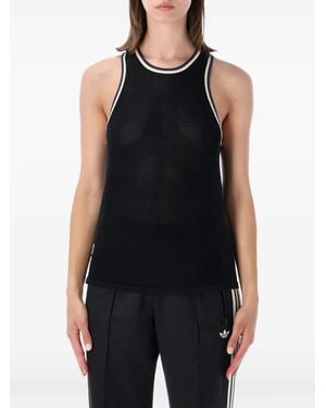 adidas Y-3 Wales Bonner Knit Tank Top - Black