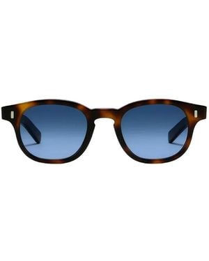 Lgr Fez Bold Round-Frame Sunglasses - Blue