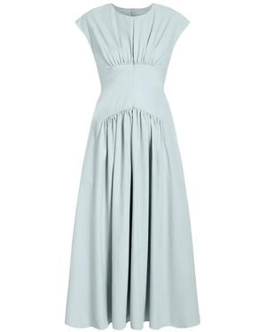 Proenza Schouler Nyssa Ruched-Detail Maxi Dress - Blue