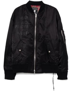 MASTERMIND WORLD Bomber Con Zip - Nero