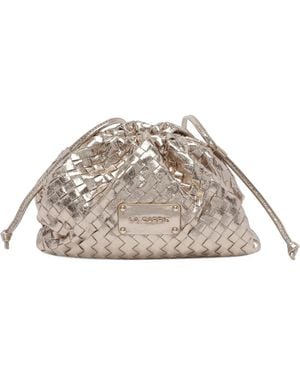 La Carrie Woven Cross Body Bag - Metallic