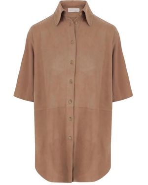 Niccolò Pasqualetti Suede Shirt - ブラウン