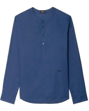 Zadig & Voltaire Buttoned T-Shirt - Blue