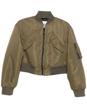 Aspesi Cropped Bomber Jacket - Green
