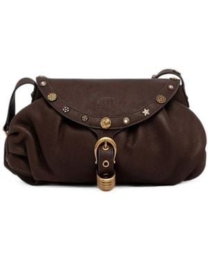 Miss Sixty Schultertasche Mit Verzierter Schnalle - Braun