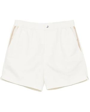 CHE Button-Fastening Swim Shorts - White