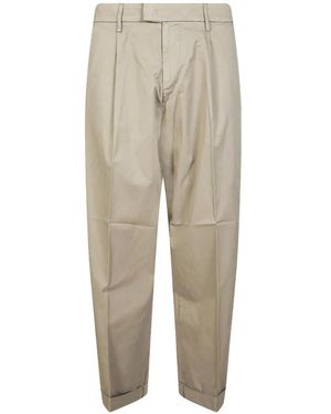 Dondup Pleated Carrot Pants - Natural