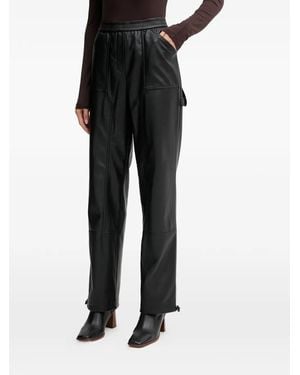 MARC AUREL Straight-Leg Trousers - Black