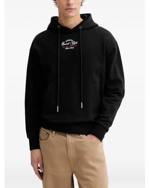 Iceberg Social Club Logo-Print Hoodie - Black