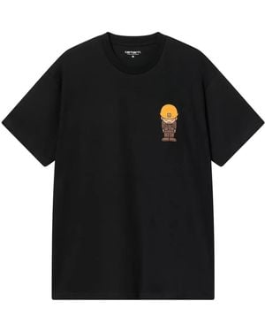 Carhartt Sumimasen Worker-Graphic T-Shirt - Black