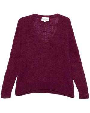 Eric Bompard V-Neck Sweater - Purple