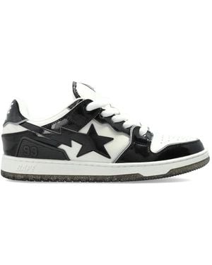 A Bathing Ape Bape Sk8 Sta Trainers - Black