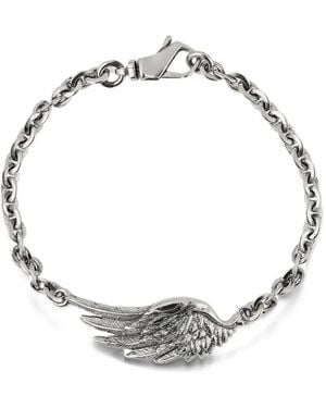 Emanuele Bicocchi Bracciale A Catena Ala Con Pendente Ad Ala - Metallizzato