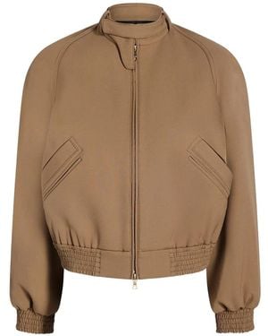 Adam Lippes Maclaren Zip-Up Jacket - Brown
