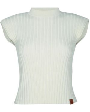 Jacob Cohen Ribbed Knitted Top - Gray
