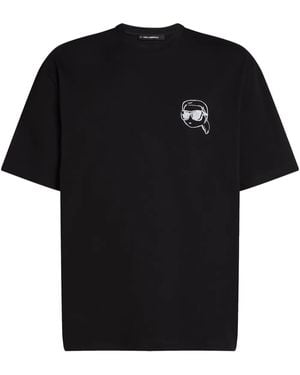 Karl Lagerfeld Ikon Tシャツ - ブラック