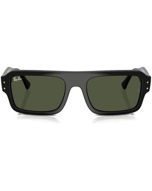 Ray-Ban Sonnenbrille Mit Eckigem Gestell - Grün