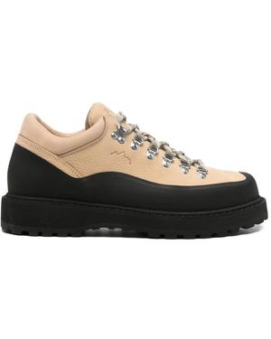 Diemme Cornaro Logo-Embossed Lace-Up Hiking Boots - Black