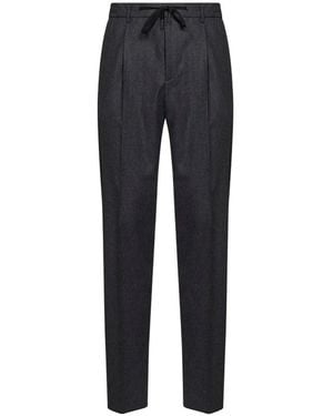 Tagliatore Drawstring Pleated Pants - Blue