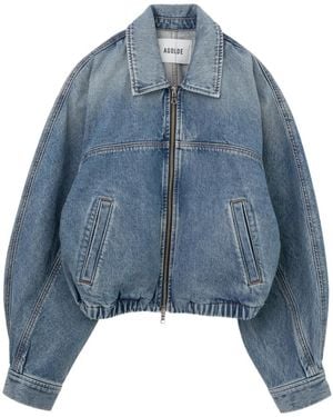 Agolde Dixon Cocoon Denim Jacket - Blue