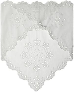 Herno Broderie-Anglaise Scarf - Bianco