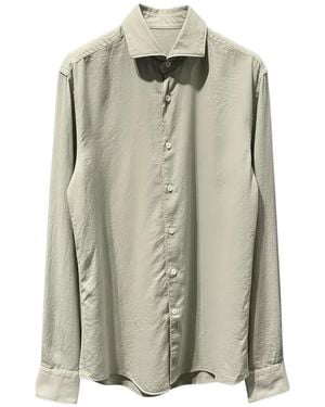 Xacus Button Long-Sleeved Shirt - Grey