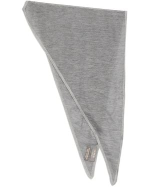 N.Peal Cashmere Birdseye Neckerchief - Grey