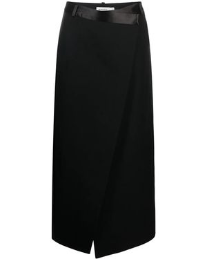 Jonathan Simkhai Clarisse Overlap Maxi Skirt - Black