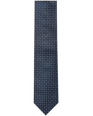 Corneliani Geometric-Pattern Tie - Blue