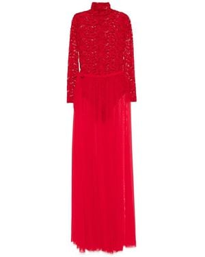Atu Body Couture Tulle Maxi Skirt - Red