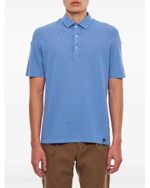 Drumohr Cotton Polo Shirt - Blue